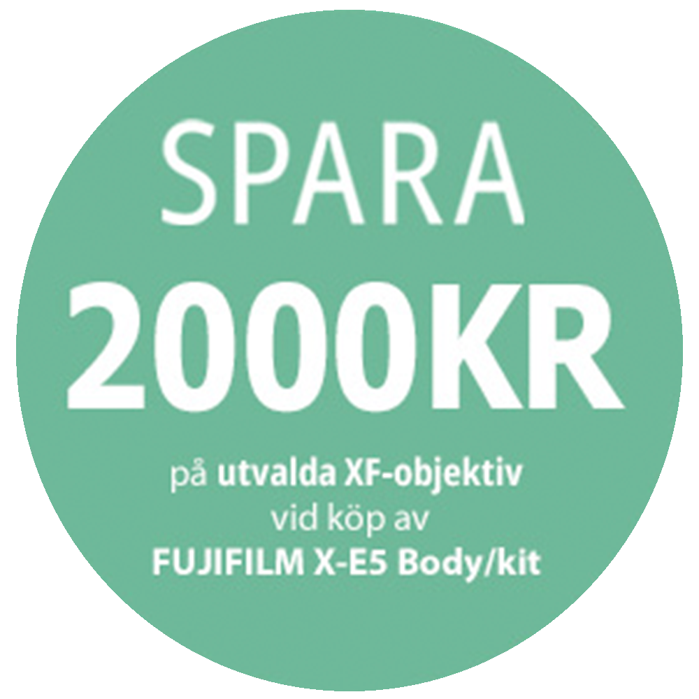 Fujifilm X-E5 + XF 23/2.8 -systemkamera, svart
