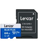 Lexar microSDXC Blue Plus 64GB 100MB/s -minneskort