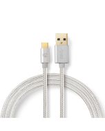 Nedis USB-A (Male) - USB-C (Male) Kabel, 1m
