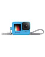 GoPro Sleeve + Lanyard, blå (Hero 9/10/11/12)