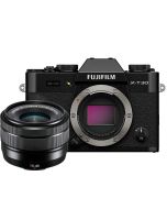 Fujifilm X-T30 III + XC 15-45/3.5-5.6 OIS PZ -systemkamera, svart