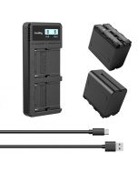 SmallRig 3823 NP-F970 Batteri + Laddare Kit