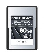 Delkin Black CFexpress VPG400 80GB Type A minneskort