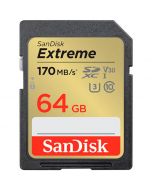 SanDisk Extreme SDXC V30 64GB 170MB/s -minneskort