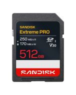 SanDisk Extreme Pro SDXC V30 512GB 250MB/s -minneskort