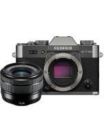 Fujifilm X-T30 III + XC 15-45/3.5-5.6 OIS PZ -systemkamera, charcoal silver