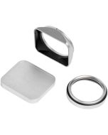 NiSi JetMag Pro Lens Hood, UV Filter & Cap, silver (Fujifilm X100 Series)