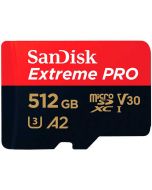 SanDisk Extreme Pro microSDXC A2 V30 512GB 200MB/s -minneskort + SD-adapter