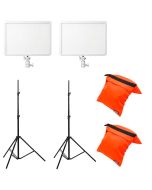 Godox P260C Pro Duo Bi-Color LED Panel + LS-3 Tripod -stativ kit