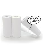Hoppstar 3x paper rolls, white (self adhesive)